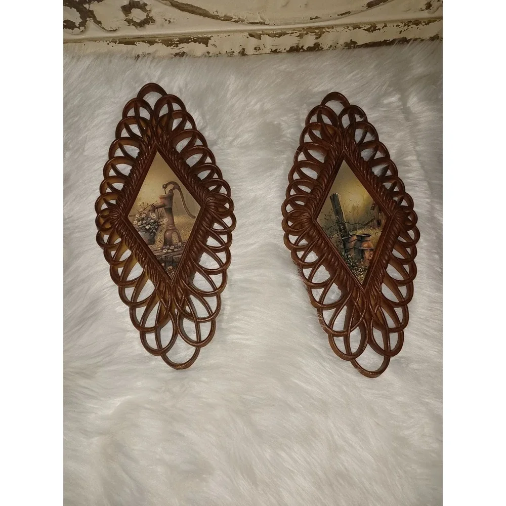 Vintage mcm set of 4 burwood products Co.1350